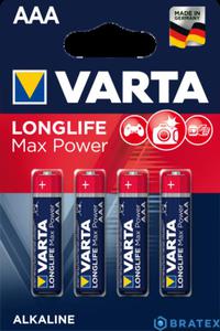 4x Bateria longlife max power LR3/AAA blister - 2861317921