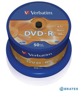 DVD-R verbatim 4.7GB 16x cake 50 szt - 2823862279