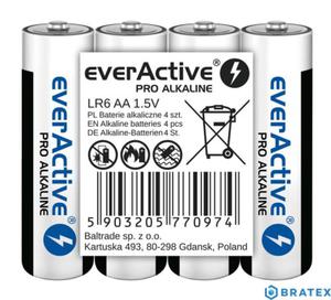 4x Baterie AA / LR6 everActive Pro Alkaline folia - 2875280530