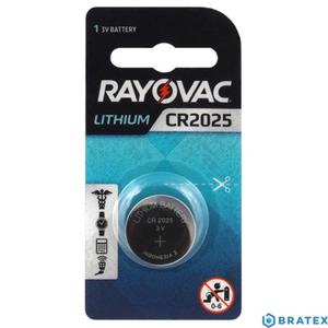 BATERIA RAYOVAC CR2025 BLISTER - 2861318062