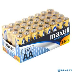 32 x Bateria alkaliczna AA / LR6 Maxell Alkaline TACA - 2861318096