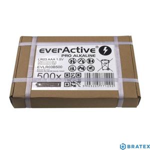 Bateria alkaliczne everActive Pro Alkaline LR03 AAA 500 szt. - karton zbiorczy / bulk - 2873684406