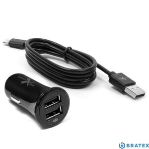 adowarka samochodowa do telefonu 2 x USB 3.1A + kabel micro USB - eXtreme - 2861318182