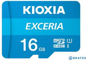 Kioxia Exceria microSD 16GB 100MB/s M203 UHS-I U1 class 10 + adapterem - 2861318300