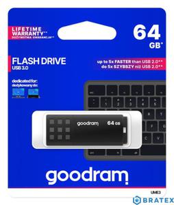 Pendrive goodram UME3 64gb czarny 3,0 - 2878271322