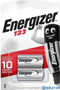 2 x bateria foto litowa Energizer CR123 - 2867870649