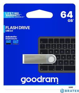 GOODRAM 64GB UUN2 SILVER USB 2.0 - 2877744494