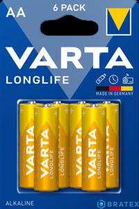 6x Baterie alkaliczne VARTA Longlife LR6/ AA new blister - 2871570364