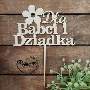 Dla babci i dziadka 15cm TOPPER - 2868576843