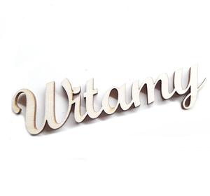 Witamy napis dekoracyjny 25cm 2 sztuki - 2858996259