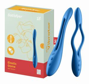 WIELOFUNKCYJNY WIBRATOR SATISFYER ELASTIC GAME BLUE - 2876694484