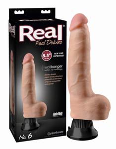 REALISTYCZNY WIBRATOR REAL FEEL DELUXE NO. 6 FLESH - 2874882374