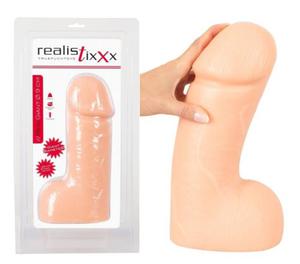 GIGANTYCZNE DILDO REAL GIANT REALISTIXXX RED. 9 CM - 2875309379