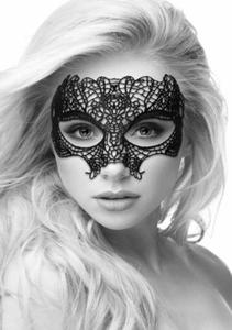 KORONKOWA MASKA NA OCZY PRINCESS BLACK LACE MASK - 2875502919