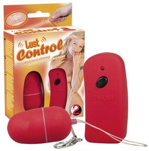 CZERWONE WIBRUJCE JAJKO LUST CONTROL 10 WIBRACJI - 2825208876