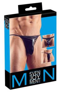 ZESTAW 3 MSKICH MINI STRINGW WETLOOK - 2860547272