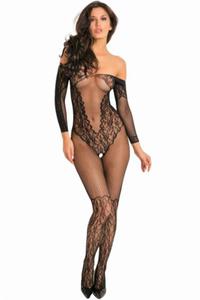 KORONKOWO-SIATECZKOWE BODYSTOCKING MAKE YOU MELT - 2860547275