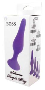 SILIKONOWY KOREK ANALNY BOSS PURPLE LARGE - 2878468055