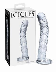 DILDO WAGINALNE SZKLANY KOREK ANALNY ICICLES NO.60 - 2860548191