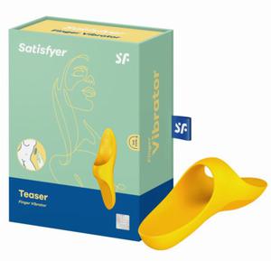 SATISFYER TEASER FINGER YELLOW WIBRATOR NA PALEC - 2867781821