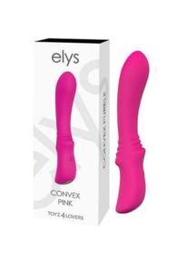 BARDZO ELASTYCZNY WIBRATOR ELYS CONVEX PINK USB - 2869459939