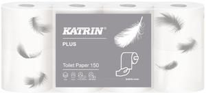 Trjwarstwowy biay papier toaletowy Katrin Plus Toilet 150 - 2862444582