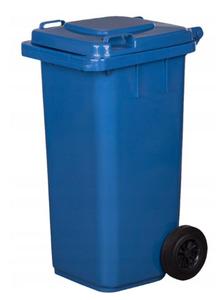Pojemnik na odpady niebieski 120 litrowy - 2844488531