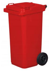 Pojemnik na odpady czerwony 120 l - 2844489022