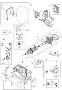 Schemat czci serwisowych Nice Robus RB1000 - 2860969356