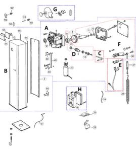 Schemat czesci serwisowych do Nice WIL 4 - 2874485804