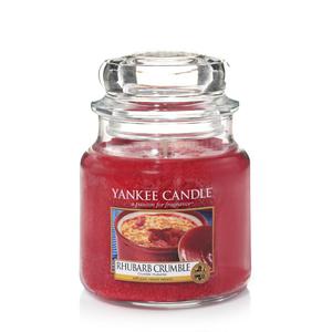 rednia wieca Rhubarb Crumble Yankee Candle