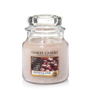 rednia wieca Ebony & Oak Yankee Candle