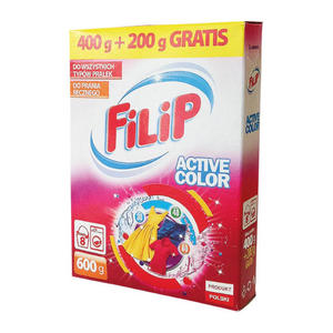 FILIP - Proszek do prania kolorowych tkanin - 600 g - 2855896218