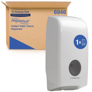 Kimberly-Clark Aquarius - Dozownik papieru toaletowego w skadce - Biay - 2860040374