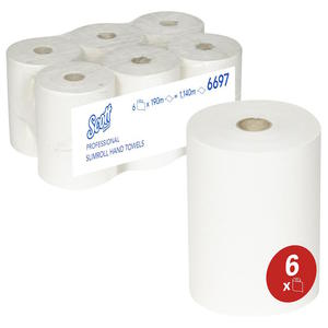 Kimberly-Clark Scott Slimroll - Rcznik do rk w roli, d. 190 m - Biay - 2855896559