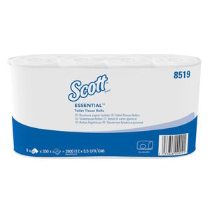 Kimberly-Clark Scott - Papier toaletowy w maych rolkach - 350 odcinkw - 2860040432