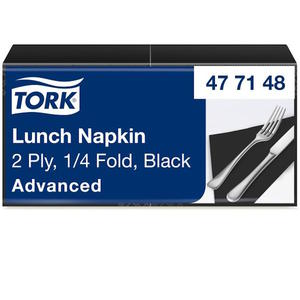 Tork - Mikkie serwetki lunchowe, advanced, 2-warstwowe - Czarne - 2860041047