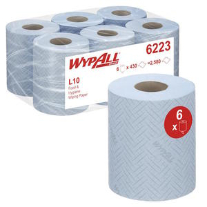 Kimberly-Clark Wypall Reach 6223 - Higieniczne rczniki papierowe w rolce z centralnym odwijaniem - Niebieskie - 2860041194