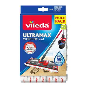 Vileda Ultramax - Wymienny mop z mikrofibry w systemie 2w1 - 2 sztuki - 2873252087