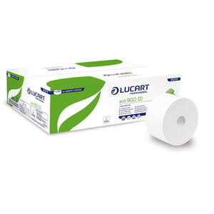 Lucart Eco 900 ID - Papier toaletowy, 2 warstwy, 202 m, makulatura  - 2873252152