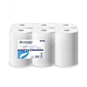 Lucart Strong L-ONE Mini 18 - Papier toaletowy jumbo, centralnie dozowany, 2 warstwy, 180 m, celuloza - 12 rolek - 2873252154