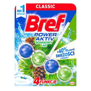 Bref Power Aktiv - Kostka toaletowa z zawieszk, 50 g - Sosnowy las - 2860039936