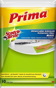 Scotch-Brite Prima - Uniwersalne ciereczki kuchenne, superchonne, Maxi - 10 sztuk - 2825017137