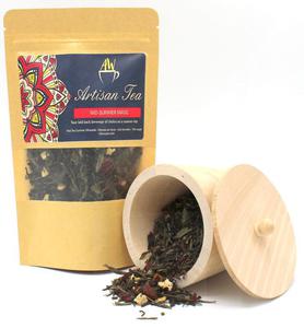 Mieszanka Czerwonej Herbaty Pu erh i Zielonej Herbaty Sencha, Letnia Magia, 50g - 2878734509