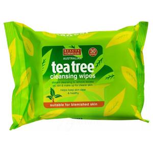 Oczyszczajce Chusteczki do Twarzy Tea Tree, Beauty Formulas, 30szt - 2878237261