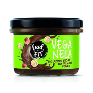 Krem wegaski z orzechami laskowymi i kakao bez cukru, FEEL FIT, 200 g - 2876308891