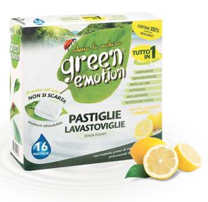 Tabletki do zmywarek, ekologiczne, CYTRYNOWE, Green Emotion, 16 sztuk - 2877574343