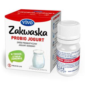 ywe kultury bakterii do jogurtu PROBIO "zakwaska" bezglutenowe, VIVO, 2 fiolki - 2877919986