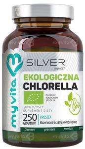 Chlorella BIO Proszek, 100% SILVER PURE Myvita, 250g - 2878384358