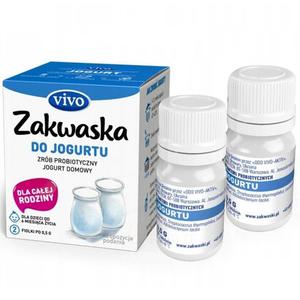 Zakwaska do Jogurtu Vivo, ywe Bakterie, 2 fiolki po 0,5g - 2876305914